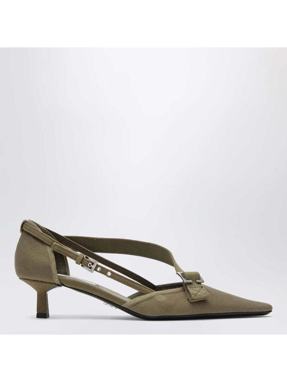 Prada Canvas Pumps (120)(PLEASE REQUEST YOUR SIZE BEFORE PURCHASING)